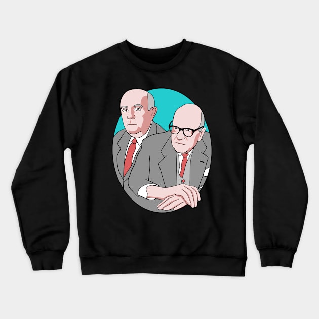 Philosophy Team - Adorno and Horkheimer Crewneck Sweatshirt by isstgeschichte